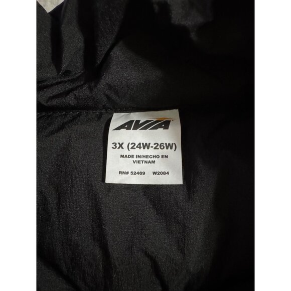NWT Avia Womens Black Full-Zip 3X Quilted Puffer Vest Running Jogging Pockets - Picture 3 of 9
